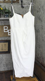 City Chic Womens Trendy Plus Size Sassy V Wrap Dress 6575644 White 14W