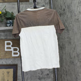 Jordan Boys Youth Air Pocket Colorblock T-Shirt Tee Brown Multi M