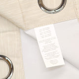 ZUZIFY Blackout Grommet Curtain Panel Brown Texture 52x84