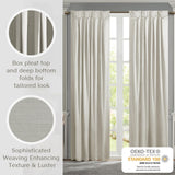 Croscill Satin Luxurious Light Filtering Curtain Window Panel White 52x96