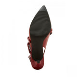 Wild Fable Womens Sasha Wide Width Buckle Slingback Kitten Heels 91307133 Red 8W