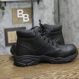 S Sport By Skechers Mens Elton Steel Toe Leather Work Boots 88421397 Black 9.5M