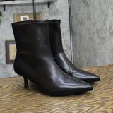 A New Day Womens Lonnie Kitten Heel Stretch Ankle Boots 90511444 Black 7M
