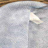 Michael by Michael Kors Womens Petal Print Dolman-Sleeve Top Chambray Blue XL