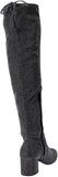 Sugar Ollie Women's Over-the-Knee Dress Boots SGR-OLLIE Black Glitter 7M