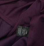 Xscape Womens Long Scuba Off-The-Shoulder Ruffled Dress Gown 3008X Plum Purple 8