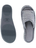 Isotoner Womens Sporty Slide Andrea Sandal Slipper 96048 Ash Gray XL (9.5-10)