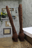 Giani Bernini Womens Crissalynne Knee High Dress Boots Chocolate Brown 5M