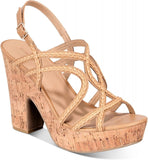Sun Stone Block Heel Buckle Dress Sandals Amputee Replacement Left Shoe Only 10M