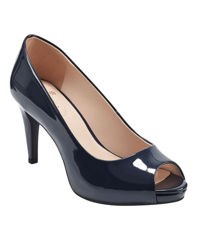 Bandolino Peep Toe Platform Pump Heels BNRAINAA3 Dark Blue 7.5M