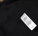 DKNY Womens Asymmetrical Sweater Mesh Sleeve Dress DD4HNC35 Black M