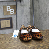 A New Day Tasmin Velvet Buckle Strap Flats 94568227 Leopard Brown Multi 7M
