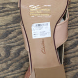 Clarks Womens Caroleigh Rise Heeled Sandal 26164756 Dark Blush Leather Pink 10M
