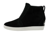 Sorel Out N About Pull-On Wedge Sneakers 2058651 Black / Sea Salt 6M