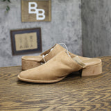 Universal Thread Womens Jessie Faux Suede Heeled Mule 95032858 Brown 7.5M