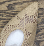A New Day Womens Emmy Heels Woven Slingback 94834823 Light Taupe Brown 11M