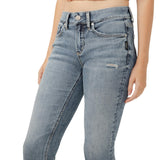 Silver Jeans Co. Mid Rise Curvy Fit Capri Jeans Luxe Stretch Indigo Blue 25x23