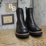 Universal Thread Womens Faux Leather Pull On Chelsea Boots Black 9.5M