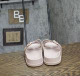 Madden Girl Womens Rhinestone Darliing Slide Sandal DARL04J1 Blush Multi Pink 9M