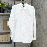 Lands' End Womens Long Sleeve Oxford Button Up Shirt 516567-Sample