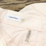 Calvin Klein Womens Straight Leg Button Detail Ankle Pants S82PB964 Pink 12