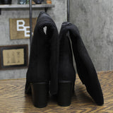 Sugar Women's Willetta Casual Heeled Boots Shoes SGR-WILLETTA Black 6M