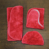 Gardland Rug Traditional 3-piece Bath Rug Set Pink Hibiscus Standard