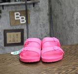 Shade & Shore Womens Neida Eva Two Band Footbed Sandals 86509395 Hot Pink 10M