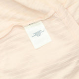 Lands End Womens Long Sleeve Wide Rib Button Front Polo Shirt Pale Petal Pink 2X