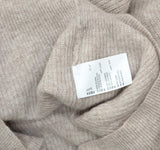 Charter Club Long Sleeve V Neck Cashmere Sweater Pearl Taupe Heather Brown XL