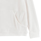 All In Motion Girls Velour Hoodie Sweatshirt 91465406 White Off S