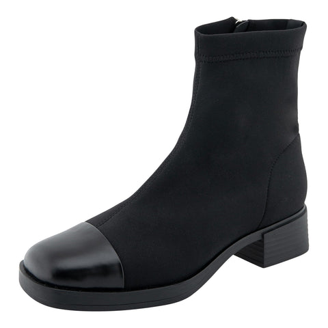 Aerosoles Womens DIMMI Ankle Bootie DIMMI Black Stretch Fabric 6M