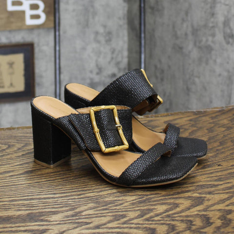 Universal Thread Women's Bristol Mule Heels 89530654 Black 6M