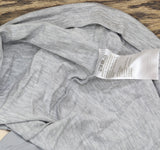 Modern Soul Womens Soothing Jersey Tee with System Bra Heather Mist Gray L
