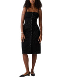 Levi's Denim Bustier Midi Dress 94417393 Ladies Night Black S