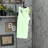 All In Motion Girls Knit Racerback Tank Top 77335698 Green Yellow XL