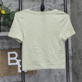 A New Day Slim Fit Seamless Short-Sleeve Square-Neck Baby T-Shirt Light Green M