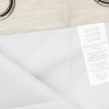 ZUZIFY Blackout Patterned Grommet Top Curtain Panel Textured Brown 50x84