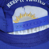 Twisted Tea Mens Lightweight Mesh Back Rope Snapback Baseball Hat Blue One Size