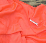 Blondie Nites Juniors Embellished Mesh Front-Slit Gown BRIGHT Coral Pink 1