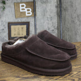 Dluxe By Dearfoams Mens Lith Slide Slippers 88498382 Brown 11