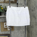 Reel Life Womens Mesh Lined Tennis Golf Skort 1757480 White XL