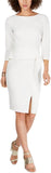 Vince Camuto Women's Angled Ruffle Sheath Dress VC9M9272 White 14P