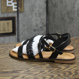 Bella Vita Made in Italy Women's Ala-Italy Flat Sandal ALAIT Black Leather 8.5M