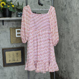 Taylor Womens Off the Shoulder Keyhole Lined Dress 166e2565a79357 Pink Floral 8