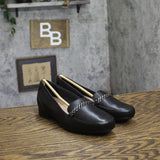 Clarks Juliet Mia Leather Loafer Flat 26186950 Black 6M