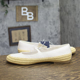 Universal Thread Womens Bea Flats Mary Jane Espadrille Cream / White 9.5M