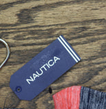 Nautica Lightweight Scoop-Neck Keyhole Top 25K520 Hibiscus Pink / Navy Blue L