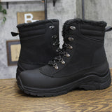 All In Motion Mens Blaise Snow Boots Lace Up 94637763 Black 10M