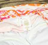 Anne Cole Drape Front Tankini Swim Top Tie Dye Foulard Pink Multi 32C/34B